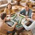 thumbnail image 7 of Decorative Boho Style Anti-Slip Table Mat for Mahjong 31.5x31.5 Inch Rubber Pad Reduces Noise for Card Games Board Games and Game Room Activities, 7 of 7