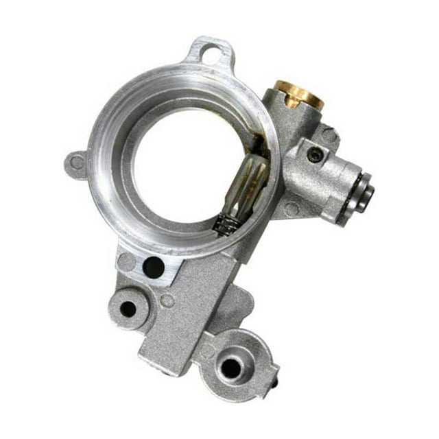 Inteprter Bomba de aceite para motosierras, Kit de engranajes de engrasador de jardinería, repuesto de accesorio de fijación de reparación Jardín y Patio