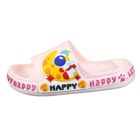 

Betiyuaoe Boys Slippers Toddler Kids Girls Cartoon Cute Beach Water Non-Slip Shoes 3-10Y