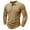 Khaki, variant on Jalioing Men's Long Sleeve Shirts Fall Crew Neck Button Pullover Tee Casual Basic Solid Color T Shirts