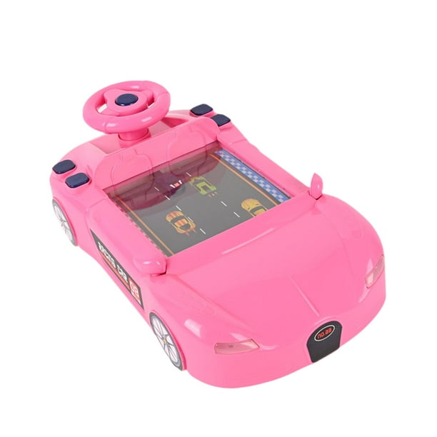 Coche de juguete con volante, ideal para el aprendizaje educativo durante 3 años. Rosa