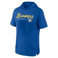 thumbnail image 2 of Men's Fanatics Royal Milwaukee Brewers Offensive Strategy Short Sleeve Pullover Hoodie, 2 of 3