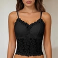 thumbnail image 2 of Workout Tops with Built In Bra 2 In 1 Comfy Classic Cute Tshirt Adjustable Spaghetti Strap Wirefree Support Sleeping Traveling Cami Undershirt, 2 of 8