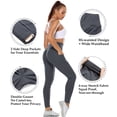 thumbnail image 3 of QRIC Yoga Pants for Women - High Waisted Tummy Control Ruched Booty Leggings With Pockets, 3 of 6