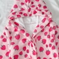 thumbnail image 4 of LIIPEE Girls Hooded Sleepwear Robes Cartoon Graphic Long Sleeve Warm Bathrobes Kids Everyday Homewear 2-10 Years, 4 of 9
