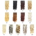 thumbnail image 4 of Ensemble de Sept Pièces Extensions de Cheveux à Clip Longues et Bouclées pour Femmes en Fibre Synthétique, 4 of 7