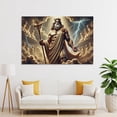 thumbnail image 4 of Greek Mythology Poster Zeus - King of The Gods Poster Cool Artworks Painting Wall Art Canvas Prints Hanging Picture Home Decor Posters Gift 08x12inch(20x30cm), 4 of 6