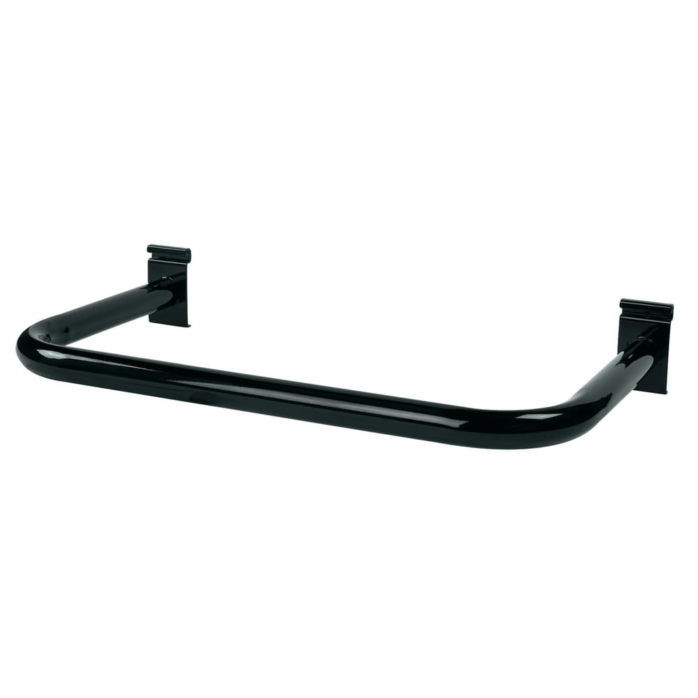 UShaped Black Hangrail for Wire Grid Black For Grid Wall or Slat