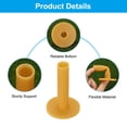 thumbnail image 3 of Uxcell 3.1 Inch Rubber Golf Tee, 6 Pack Tall Training Driving Range Tee Stable Ball Holder, Yellow, 3 of 5