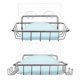 thumbnail image 3 of Punch-Free Wall-Mounted Soap Box – Bathroom Soap Drain Rack with Hook for Wash Basin Storage (Silver), 3 of 5