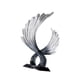 thumbnail image 4 of Adorno de ala Figura de ala Figura decorativa de escritorio Estatua de ala coleccionable Gris, 4 of 9