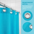 thumbnail image 2 of Unique Bargains Waterproof Shower Curtain Sets with 12 Plastic Hooks Blue 71"W x 71"L, 2 of 8