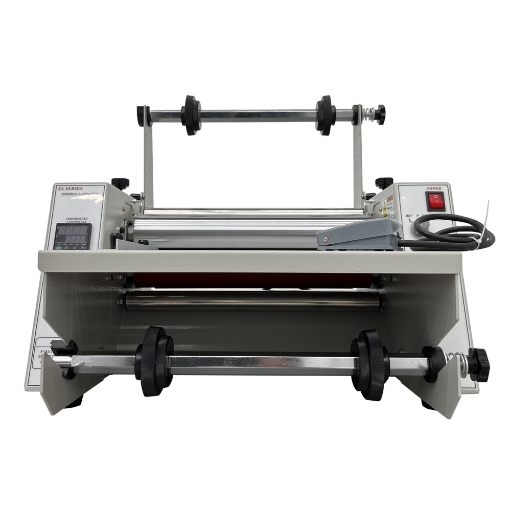 Thermal Roll Laminator Machine 14in Hot Cold Lamination Machine Steel Roller Thermal Laminator