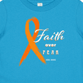 thumbnail image 4 of Inktastic Faith over Fear Leukemia Awareness with Orange Ribbon Boys or Girls Baby T-Shirt, 4 of 5