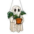 thumbnail image 2 of Dserhfy Halloween Cute Ghost Suncatcher Stained Glass Style Acrylic Window Hanging Ghost Light Catcher for Window Wall Decor, 2 of 8