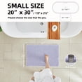 thumbnail image 2 of Alfombra de baño TYUU Waffle, crema lavanda, 76 x 51 cm, antideslizante, 2 of 9