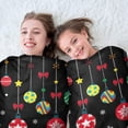 thumbnail image 5 of Black Christmas Ornament Pattern Round Blanket,Comfortable Soft Flannel Throw Blanket,All Season,Warm Lightweight Blankets for Sofa Bed Couch Living Room Chair 60"x60", 5 of 5