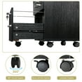 thumbnail image 4 of Hassch 3 Drawer File Cabinet with Lock and Wheels, Movable Cabinet for Letters Size, Rolling Filing Cabinet for Home Office, Black, 4 of 7