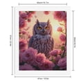 thumbnail image 2 of Paint by Numbers Kit for Adults, Majestic Owl Surrounded By Flowers Paint by Numbers, Easy Paint by Numbers Kit for Adults Beginner, DIY Adult Paint by Number Kits on Canvas, 12x16in Home Decor, 2 of 7