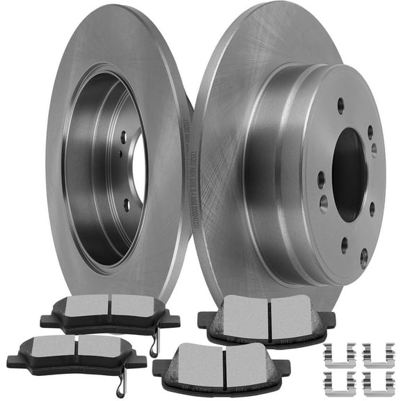 Disc Brake Rotors Pads Kit 6PCS ECCPP Rear D1445-8428 31424 compatible for 2011-2018 For Hyundai For Sonata|2013-2020 For Kia For Optima