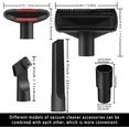 Universal Vacuum Attachment Kit Wet Dry Hose Adapter Extension Wand Flexible Crevice Tool 7 Pcs