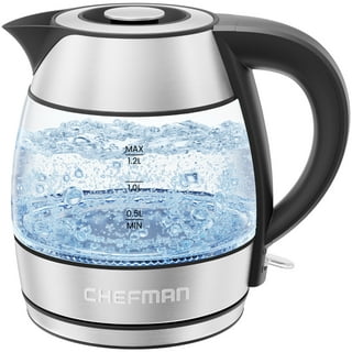 Chefman 1.8L Digital Electric Glass Kettle in R ose 