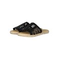 thumbnail image 5 of Women Leatherette Open Toe Caged Espadrille Slide Sandal 18475, 5 of 6