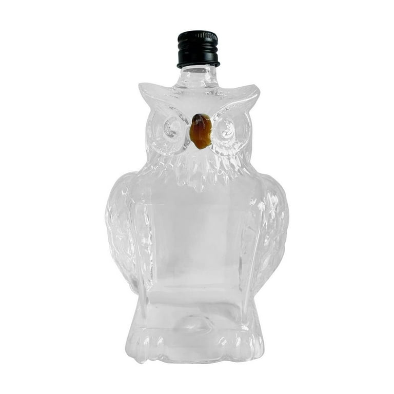 Owl Whiskey Bottle Hand Blown High Borosilicate Glass Liquor Bottle 200ml  Decorative Spirit Container with Stopper Unique Gift for Whiskey  Enthusiasts Home Bar Collection Display(Multicolor) - Walmart.com