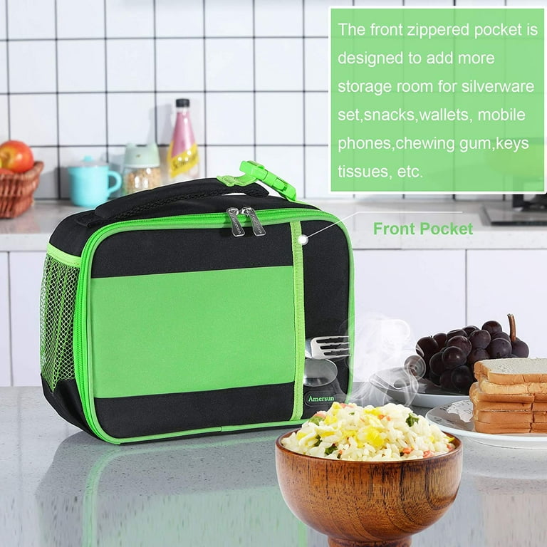 Kids Lunch Box with Supper Padded Inner Keep Food Cold Warm for Longer  Time,Amersun Leak-proof Solid Insulated School Lunch Bag with Multi-Pocket  for Teen Boys Girls,CPC Certified LB Rose New - Yahoo