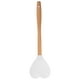 thumbnail image 1 of Cuchara de silicona para servir en forma de corazón, espátula antiadherente, cuchara sopera resistente al calor, utensilio de cocina flexible para cocinar, revolver, mezclar, hornear y servir, 1 of 8