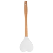 QIDITONG Heart-Shaped Silicone Serving Spoon and Nonstick Turner Spatula Flexible Kitchen Utensil for Cooking, Stirring, Mixing, Baking, Serving