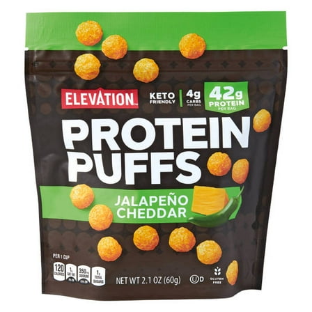 Jalapeno Cheddar Protein Puffs, 2.1 oz- Pack of 3