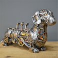 thumbnail image 1 of Mechanical Punk Dog Figure Resin Crafts Steampunk Bulldog Dog Resin Statue Sculpture Decoration Home Desktop OrnamentsSausage DogChina He Qiyong unisex, 1 of 1