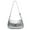 Silver, variant on Yucurem Pu Leather Chic Hobo Bag Adjustable Strap Women Y2k Messenger Bag (White) PU Leather bag (White)