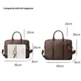 thumbnail image 4 of Designer Laptop Briefcase,Unisex Fashion Hand Bag with Geometric Pattern,Fits 15.6inch Laptop Business Messenger Bag with Shoulder Strap, 4 of 7