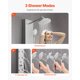 thumbnail image 3 of VEVOR Sistema de columna de ducha con panel de acero inoxidable, cabezal de lluvia, chorro de masaje de 3 modos, 3 of 9