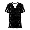 thumbnail image 3 of Posijego Women's Summer Cardigans Polka Dot Short Sleeve Tunic Lightweight Casual Open Front Cardigan with Pockets, 3 of 5