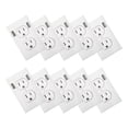 thumbnail image 1 of FONDOTIN 10Pcs White Vinyl Fake Electrical Outlet Stickers Realistic Power Socket Prank for Party Supplies, 1 of 8