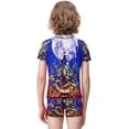 thumbnail image 3 of The Legend of Zelda Boys Two Piece Swimsuit Kids Swimwear Set Short Sleeve Bathing Suit Trunks And Shirt, 3 of 7