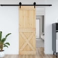thumbnail image 1 of vidaXL Porte NARVIK 80x210 cm Bois Massif Pin, 1 of 5
