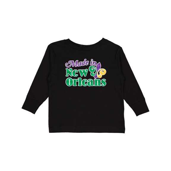 Inktastic Made in New Orleans Boys or Girls Long Sleeve Toddler T-Shirt
