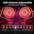 thumbnail image 6 of 5 Bands Graphic Equalizer with SUB Volume Adjustable for Subwoofer Channel, Built in Bluetooth for Wireless Music Streaming, Stereo RCA Output, Aux RCA Input, Mounting Hardware Included, 6 of 8