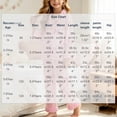 thumbnail image 2 of ITSAME Girls Outfit Set Bow Print Lapel Button Up Top and Pants 2-Piece Fall Winter Comfy Sleepwear Pink Size 8, 2 of 9