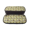 thumbnail image 5 of Lsque Lilies Flowers Printed Big Capacity PU Leather Pencil Case Large Pencil Pouch Stationery Pen Bag Pencil Holder for Teen, 5 of 6