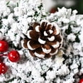 thumbnail image 5 of Christmas Front Door Wreath Ornament Pinecone Berries Artificial Pine Garland for Party Table Fireplaces Porch Walls New Years Halloween Home Decor, 5 of 6