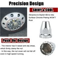 thumbnail image 4 of 33mm x 2 7/8" Lug Nut Covers Push-On Standard, ABS Chrome Plastic Lug Nut Cover for Semi Trucks Trailers, 20 Pack, 4 of 7