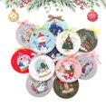 thumbnail image 2 of Kit de Inicio de bordado de Navidad, juego de punto de cruz DIY para principiantes, flor impresa, costura, arte, pintura artesanal, decoración del hogar, Papá Noel Gif, 2 of 4