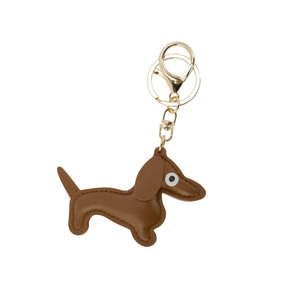 Vocoste 1 Pc Handbag Charms Keychains Dog Keychain Bag Accessories Light Brown