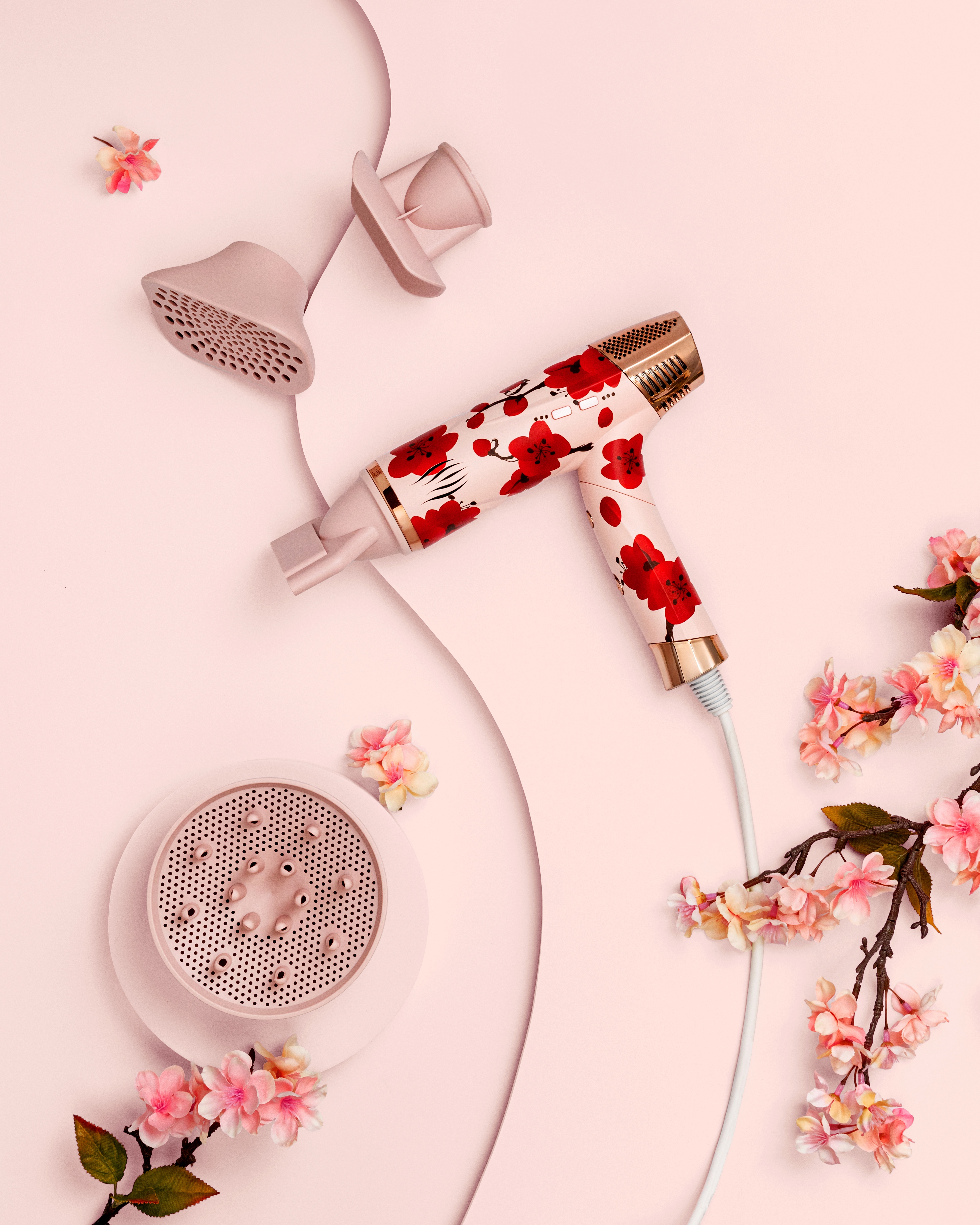 Savage Hair Dryer, Professional Blow Dryer for Women, Kyoto Design, 110,000 RPM Brushless Motor, Cool Shot, Hold, Self Clean, Plasma Functions, Memory System, 4 Styling Nozzles, 9ft Cord