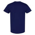 thumbnail image 5 of Gildan Heavy Cotton Christmas T-Shirt, Festive Santa Claus T-Shirt with Deer and Pine Tree Design for Men Classic fit Graphic Tees, Navy M, 5 of 5
